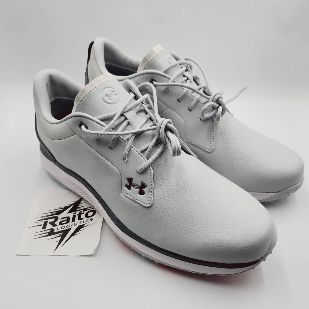 Mens Size 9.5 Under Armour Golf Shoes UA Drive Glide Spikeless White 6006123-014